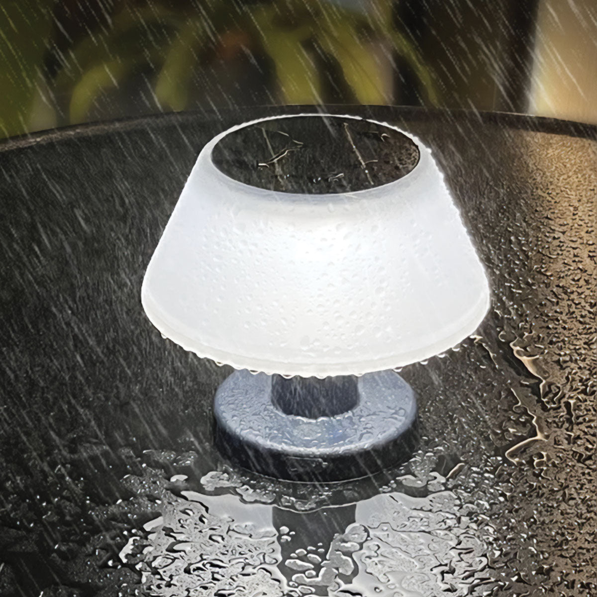Solar-Powered LED Table Lamp | IP65 Waterproof, 20 Lumens, 4 Brightness Settings, 6-8 Hour Battery Life
