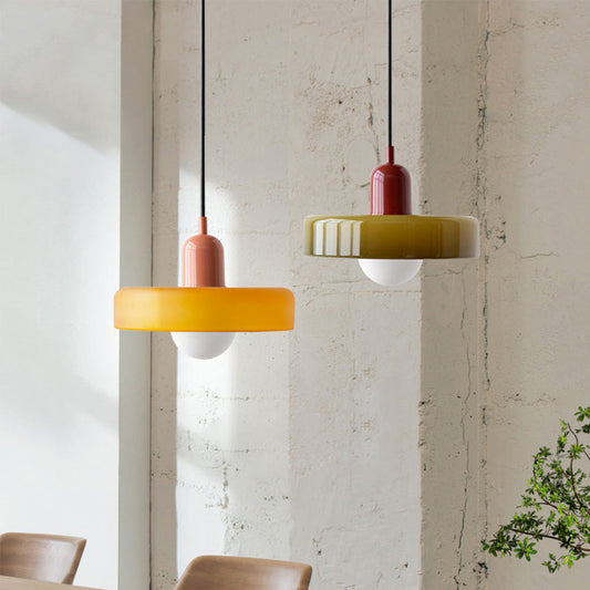 Leandro Bauhaus-Inspired Glass Pendant Light
