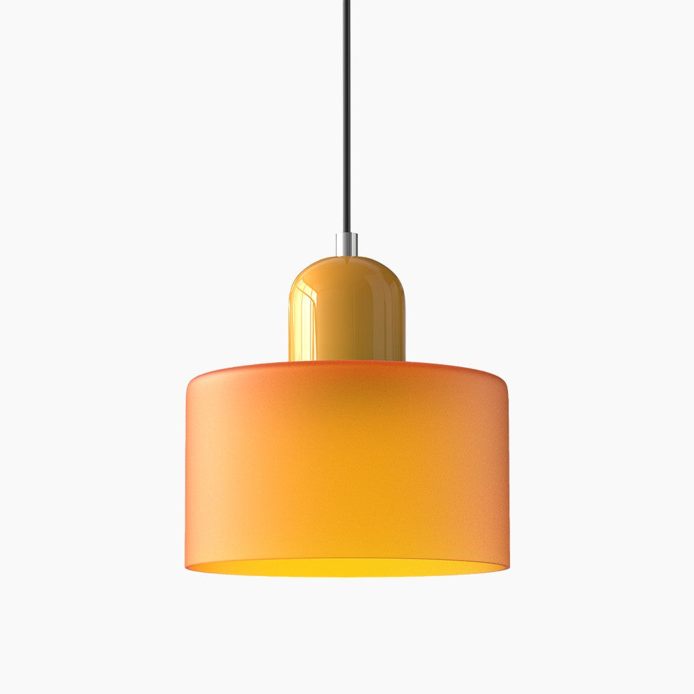 Modern Small Glass Pendant Light - LED, Glass & Metal, Max 12W, E27, Push Button Switch, CE/UL Certified