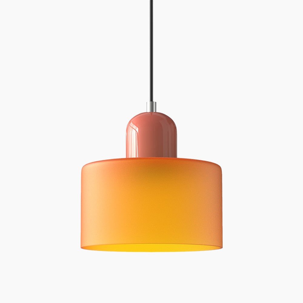 Modern Small Glass Pendant Light - LED, Glass & Metal, Max 12W, E27, Push Button Switch, CE/UL Certified