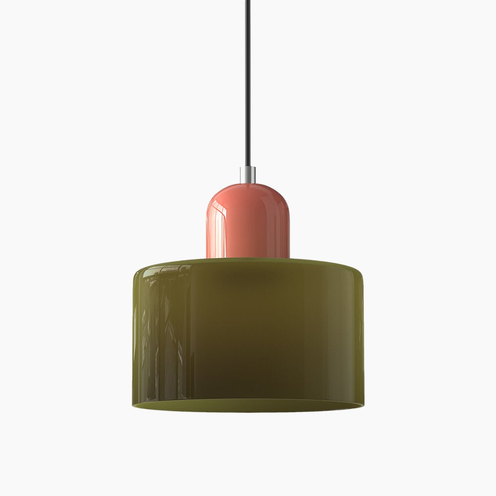 Modern Small Glass Pendant Light - LED, Glass & Metal, Max 12W, E27, Push Button Switch, CE/UL Certified