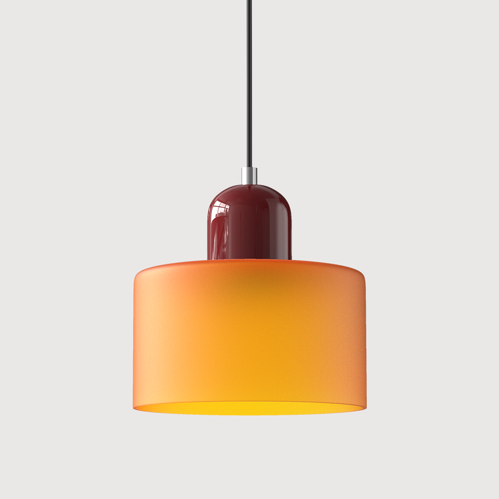 Modern Small Glass Pendant Light - LED, Glass & Metal, Max 12W, E27, Push Button Switch, CE/UL Certified