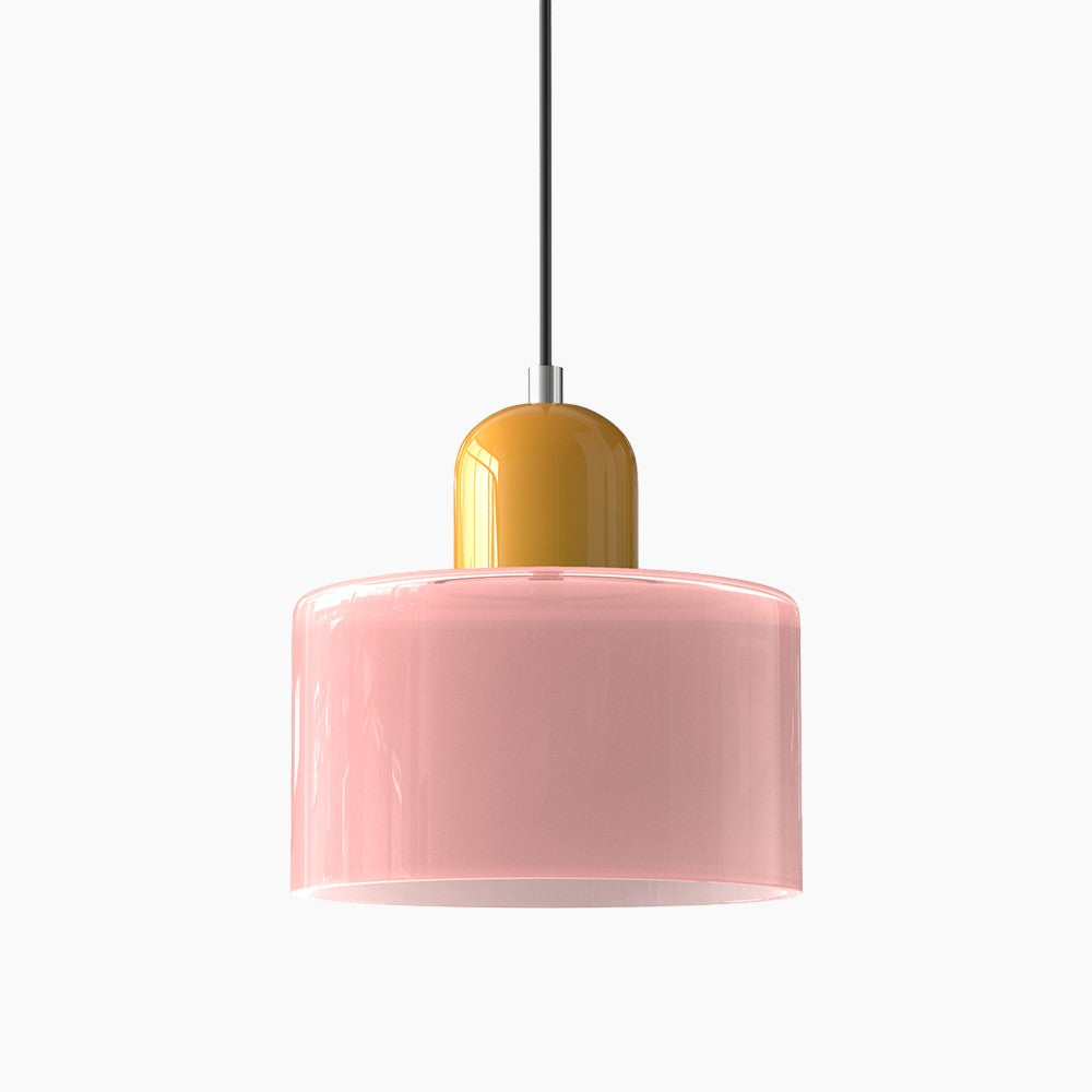 Modern Small Glass Pendant Light - LED, Glass & Metal, Max 12W, E27, Push Button Switch, CE/UL Certified