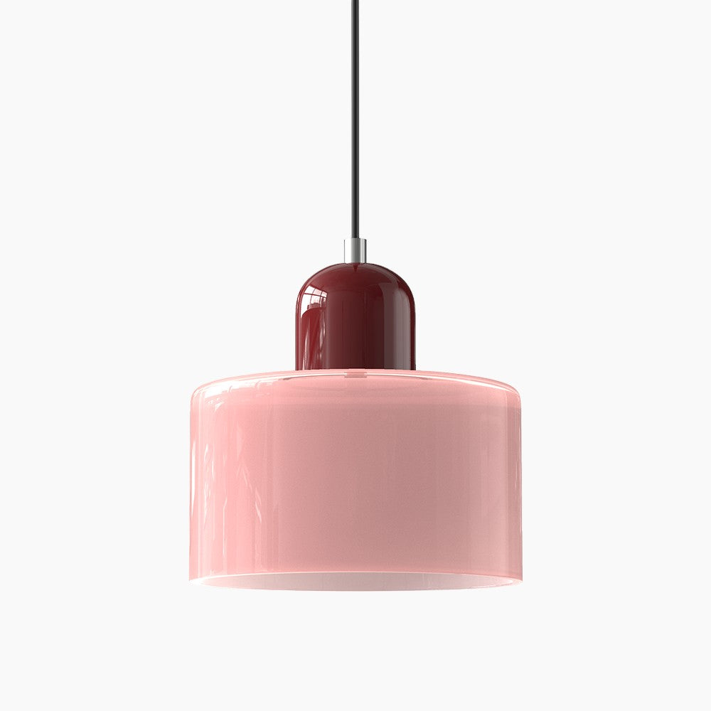 Modern Small Glass Pendant Light - LED, Glass & Metal, Max 12W, E27, Push Button Switch, CE/UL Certified