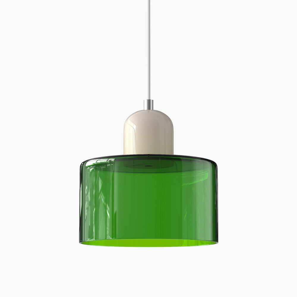 Modern Small Glass Pendant Light - LED, Glass & Metal, Max 12W, E27, Push Button Switch, CE/UL Certified