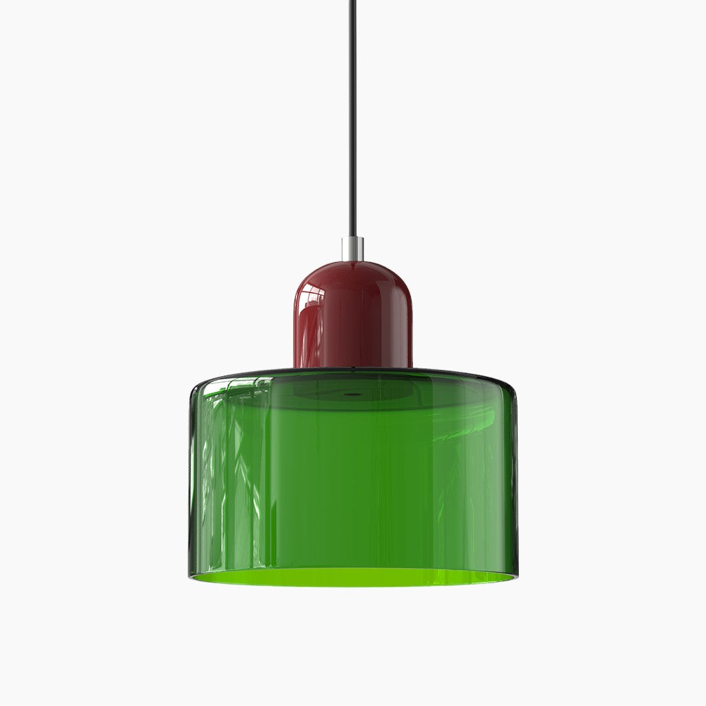 Modern Small Glass Pendant Light - LED, Glass & Metal, Max 12W, E27, Push Button Switch, CE/UL Certified