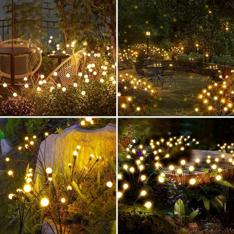 Eco-Friendly Wireless Solar Firefly Lights - Automatic, IP65 Waterproof Design