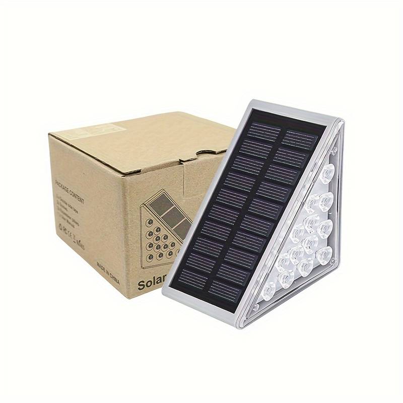 Solar-Powered Wireless Stair Lights - Auto On/Off, IP65 Waterproof, 10-Hour Illumination, Eco-Friendly Design
