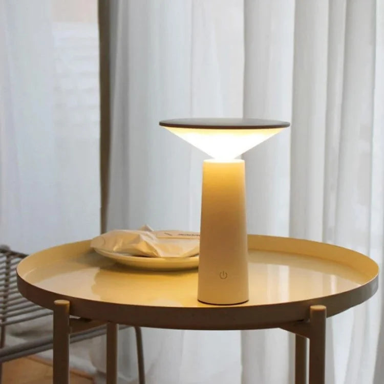 Modern LED Table Lamp | Dimmable, 360° Adjustable, 2000mAh Rechargeable Battery