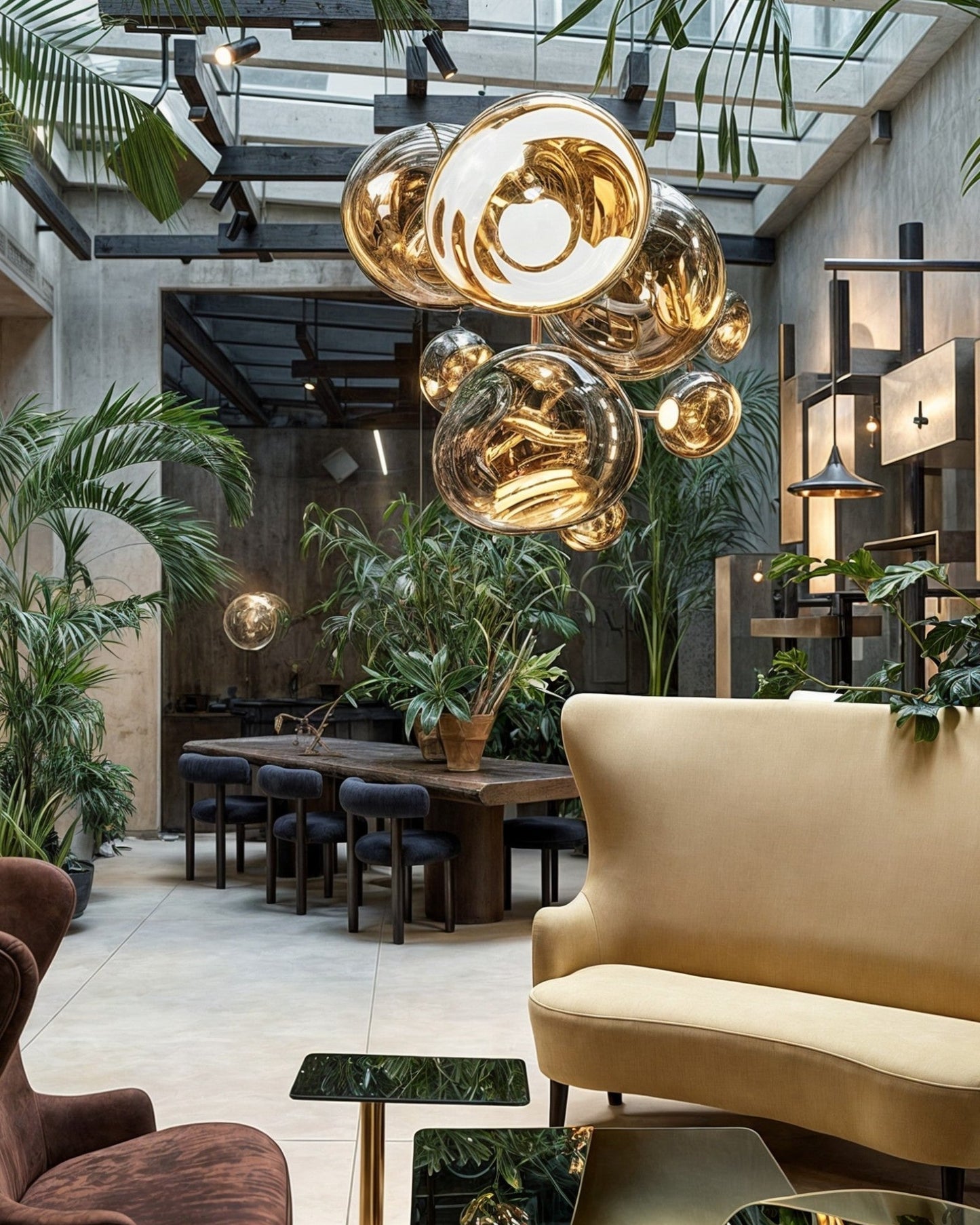 Amber Gold Glow Pendant Light – Contemporary Acrylic Design