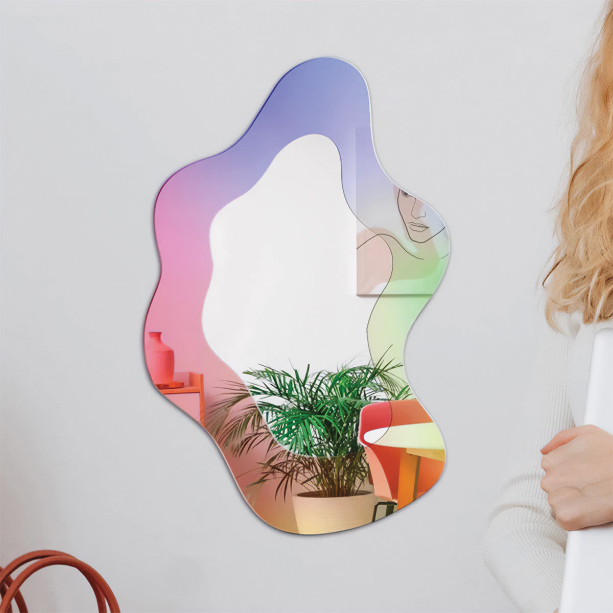 Curved Cosmic Mirror