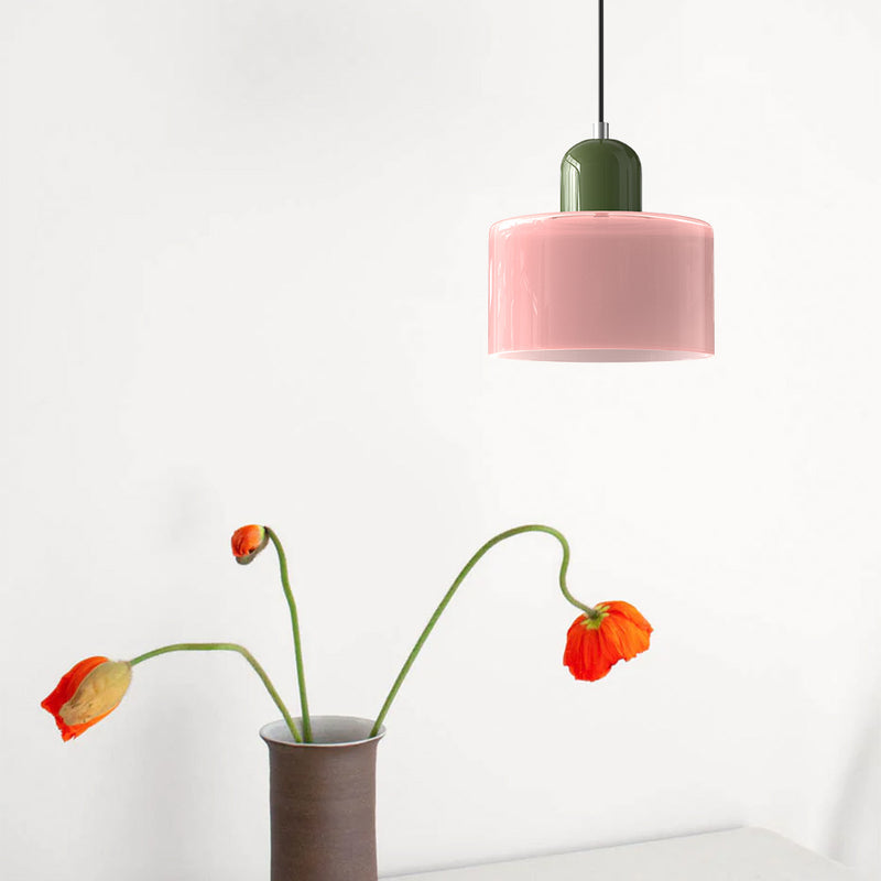 Modern Small Glass Pendant Light - LED, Glass & Metal, Max 12W, E27, Push Button Switch, CE/UL Certified