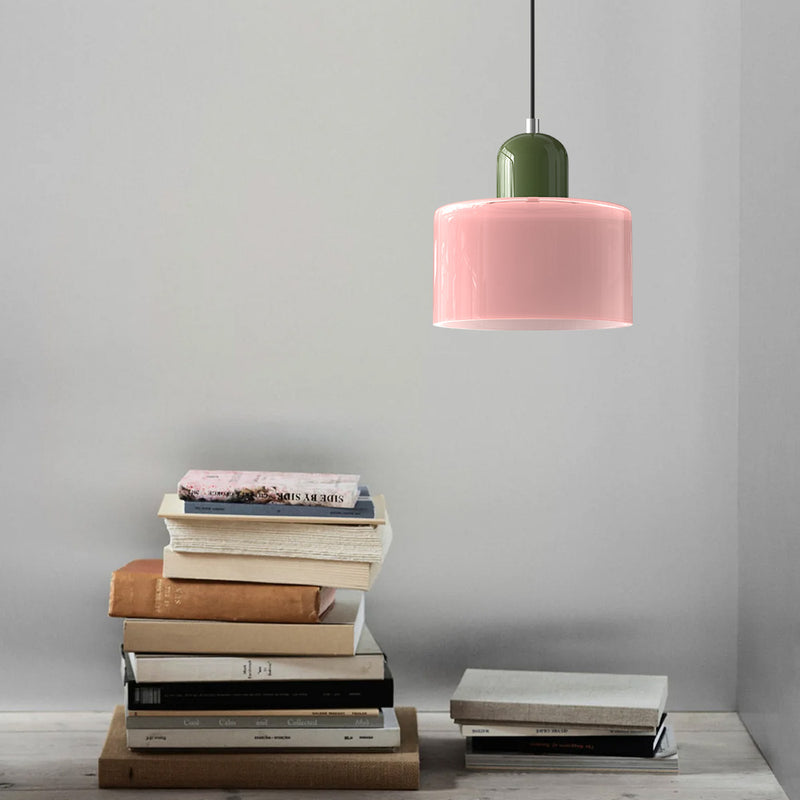 Modern Small Glass Pendant Light - LED, Glass & Metal, Max 12W, E27, Push Button Switch, CE/UL Certified