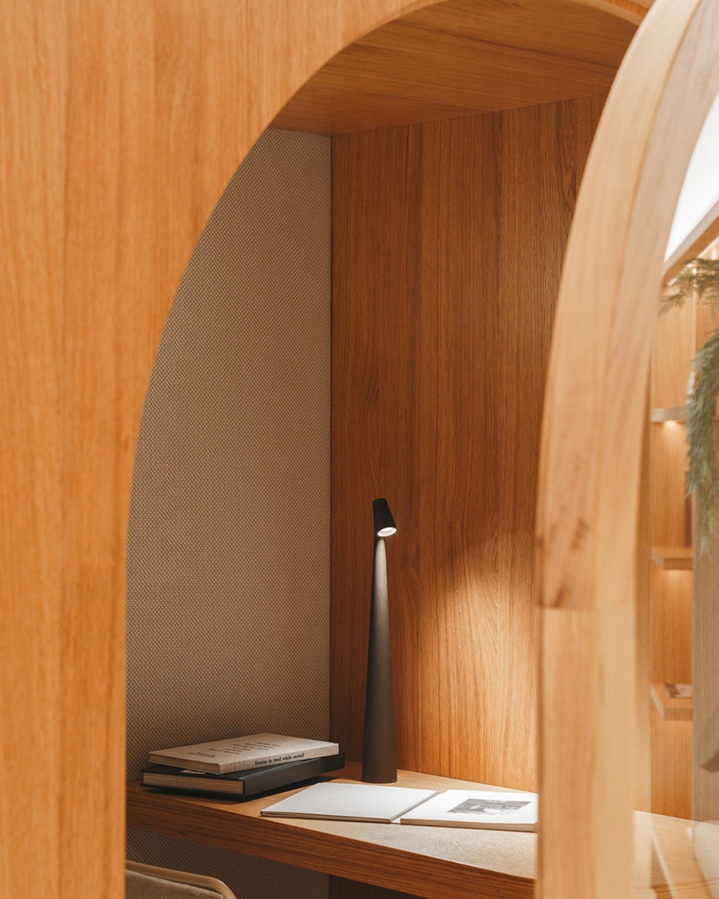 Contemporary Touch-Control Table Lamp with Adjustable Brightness Levels, Aluminum Design