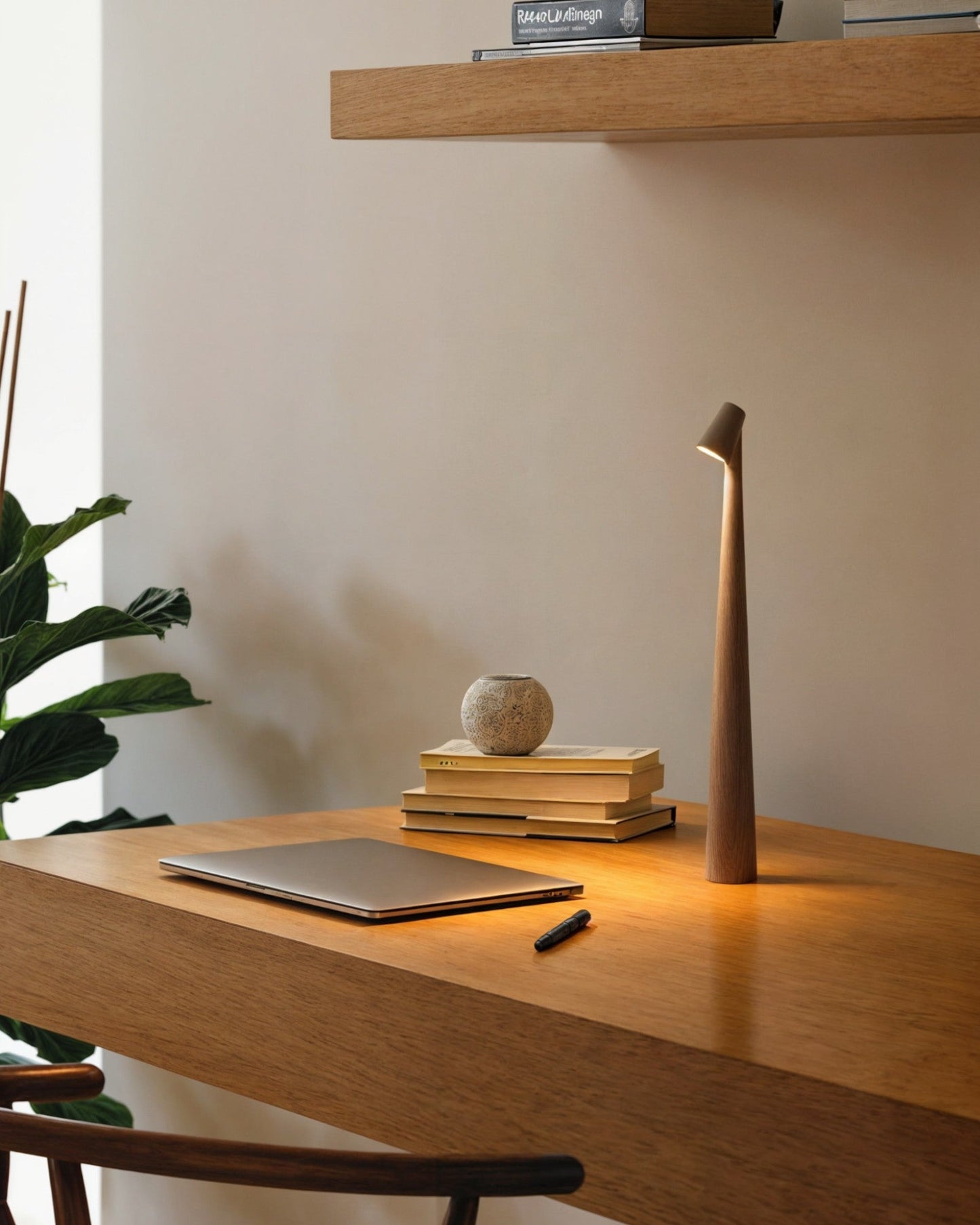 Contemporary Touch-Control Table Lamp with Adjustable Brightness Levels, Aluminum Design