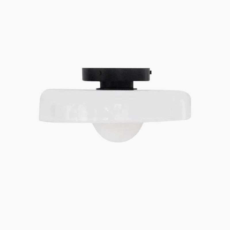 Contemporary Amber Glass Ceiling Light with G9 LED - Available in 25cm and 35cm, 220-240V