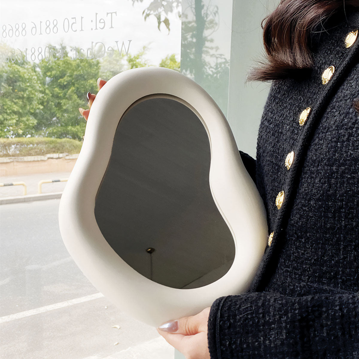 Bold and Sturdy Table Mirror