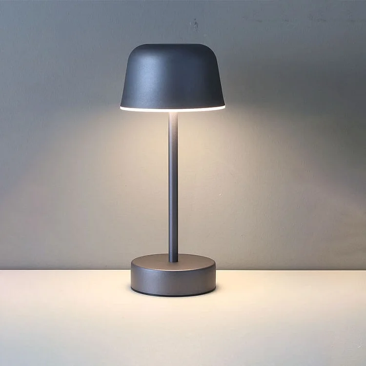 Rechargeable Wireless Portable Iron Table Lamp with Dimmable Lighting