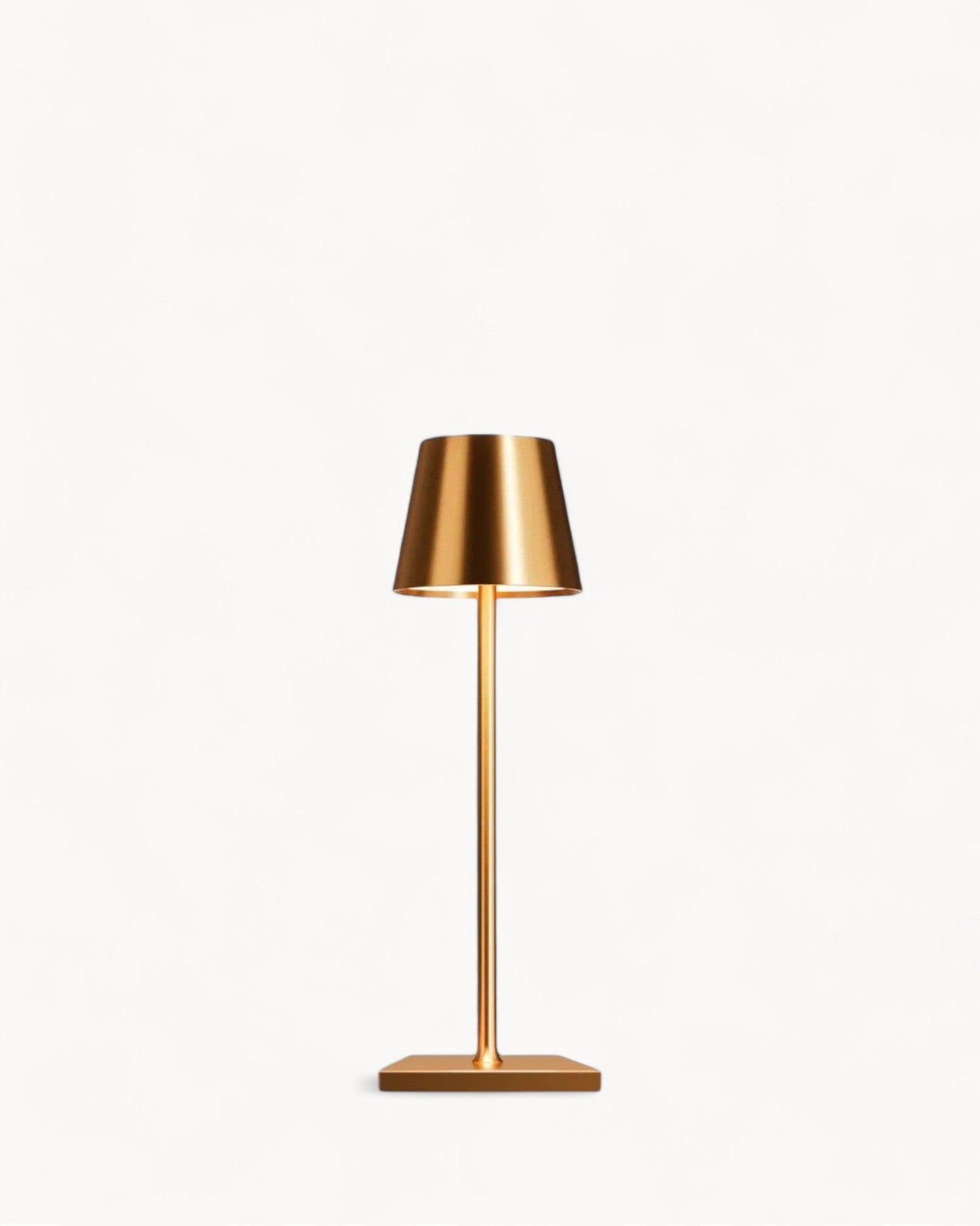 Modern LED Table Lamp - Touch Control with 3 Color Options, USB Rechargeable, Aluminum Build, 3600mAh Battery, Dimmable