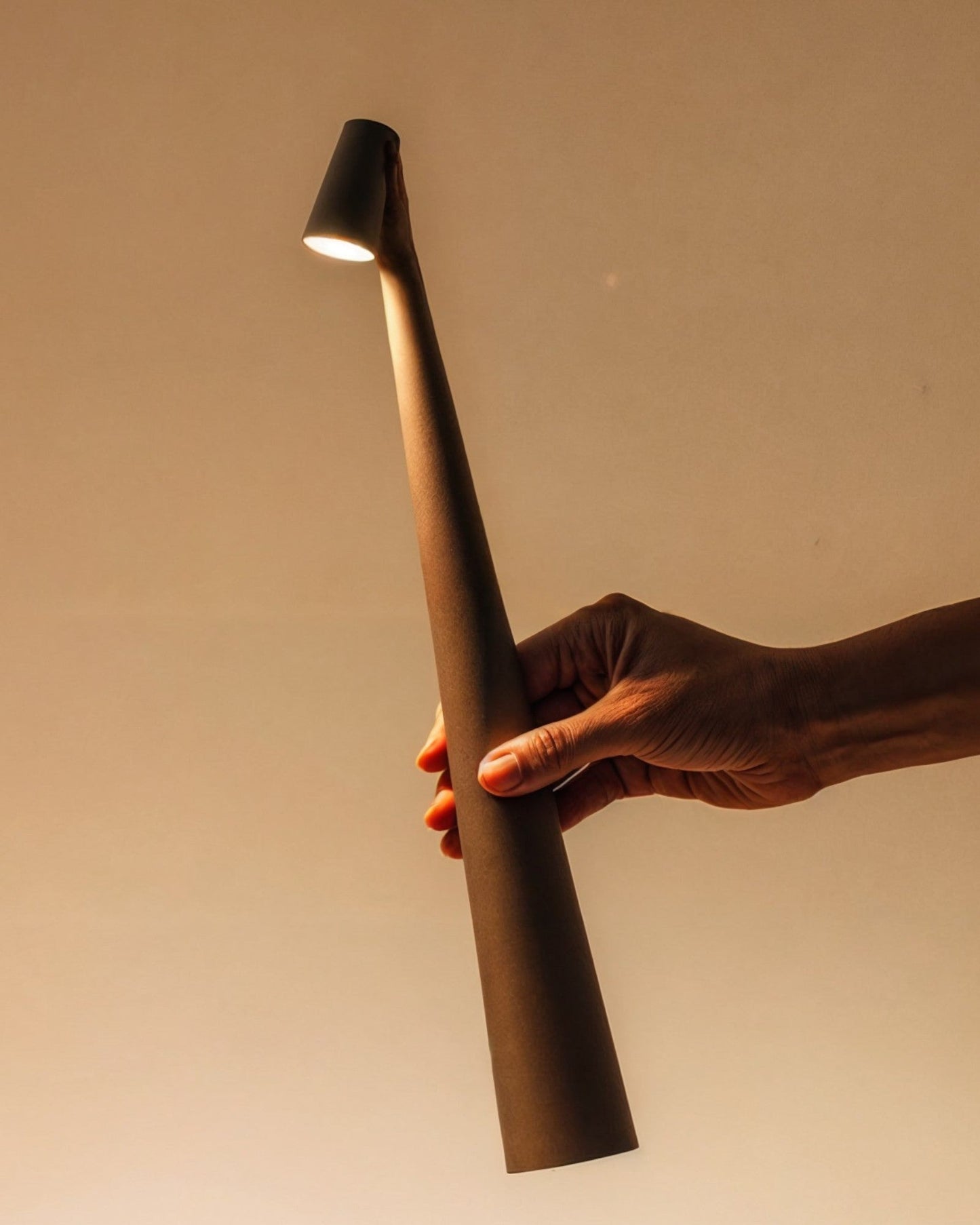 Contemporary Touch-Control Table Lamp with Adjustable Brightness Levels, Aluminum Design