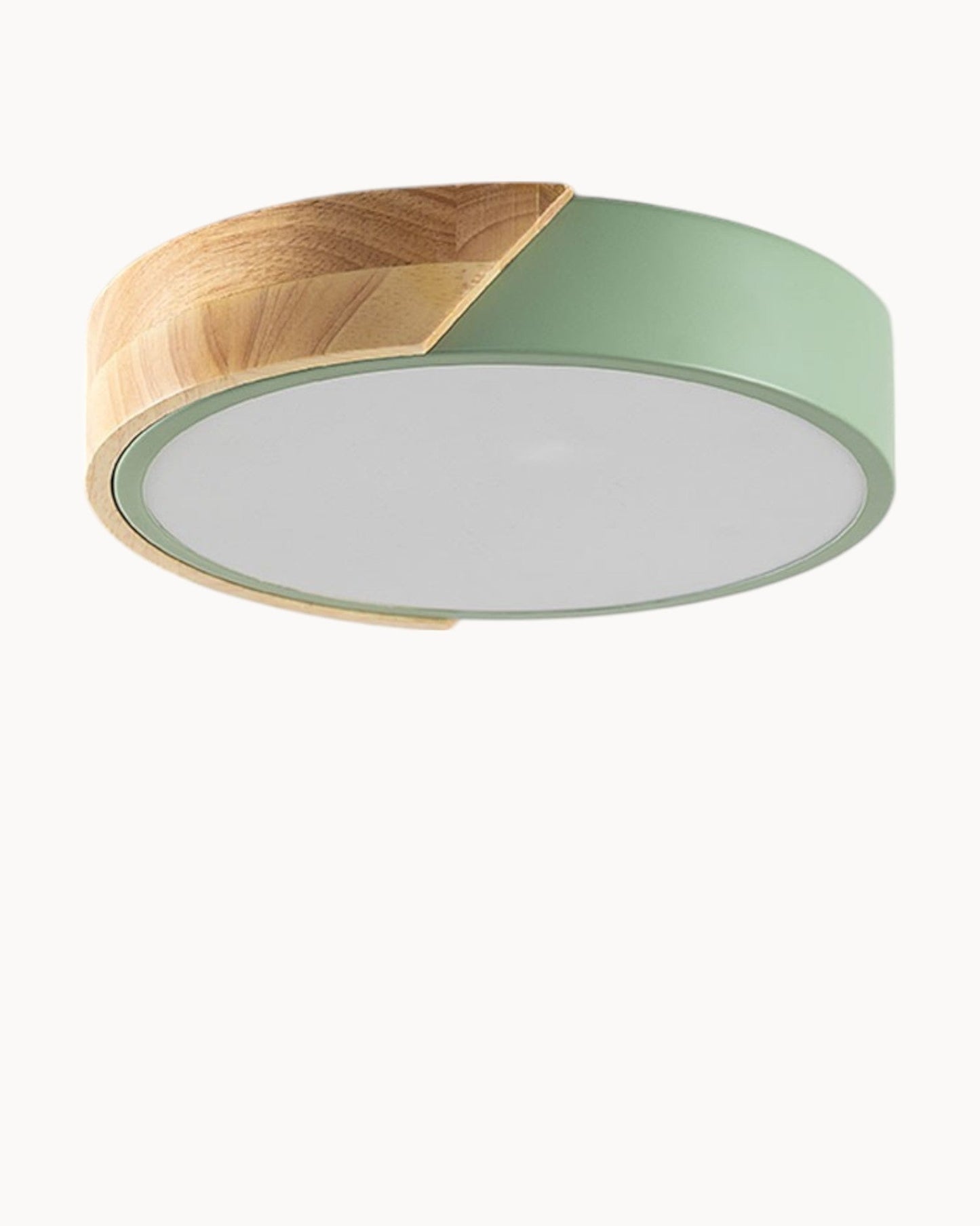 Jan Adjustable CCT LED Ceiling Light – Wood and Iron Design – Diameter 23-40 cm