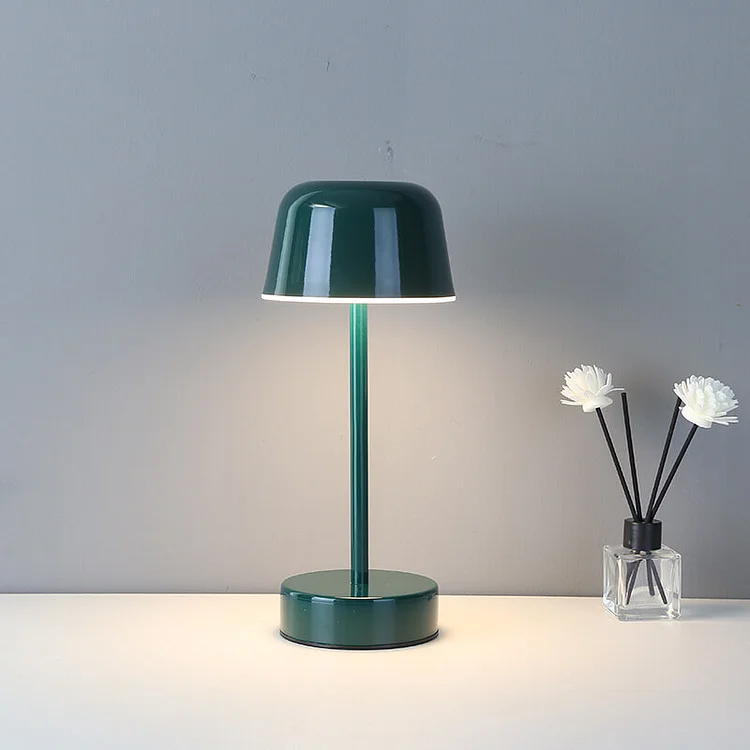 Rechargeable Wireless Portable Iron Table Lamp with Dimmable Lighting