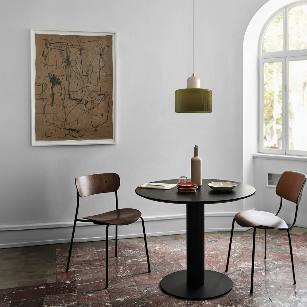 Modern Small Glass Pendant Light - LED, Glass & Metal, Max 12W, E27, Push Button Switch, CE/UL Certified