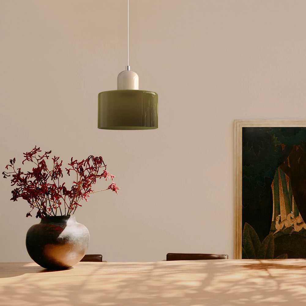 Modern Small Glass Pendant Light - LED, Glass & Metal, Max 12W, E27, Push Button Switch, CE/UL Certified