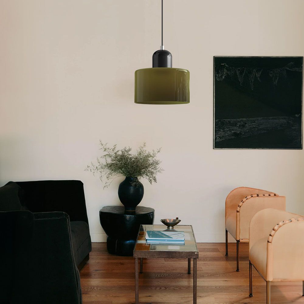 Modern Small Glass Pendant Light - LED, Glass & Metal, Max 12W, E27, Push Button Switch, CE/UL Certified