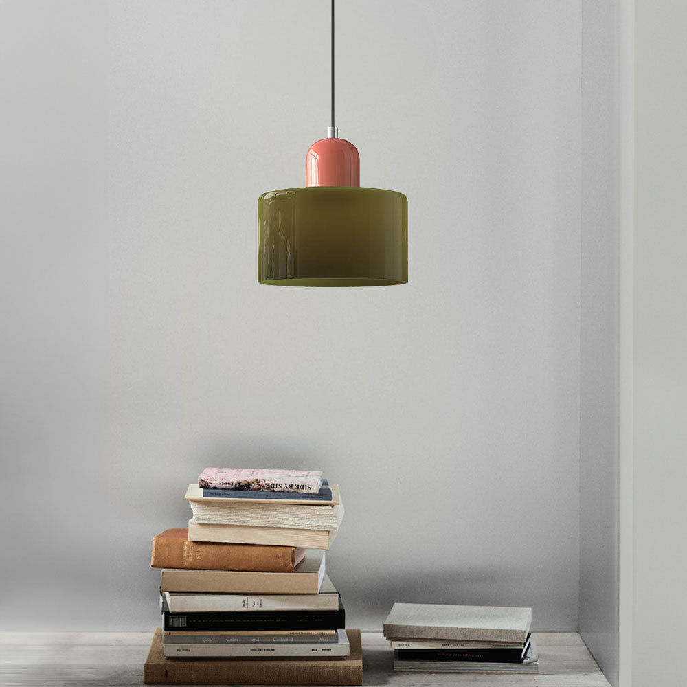 Modern Small Glass Pendant Light - LED, Glass & Metal, Max 12W, E27, Push Button Switch, CE/UL Certified