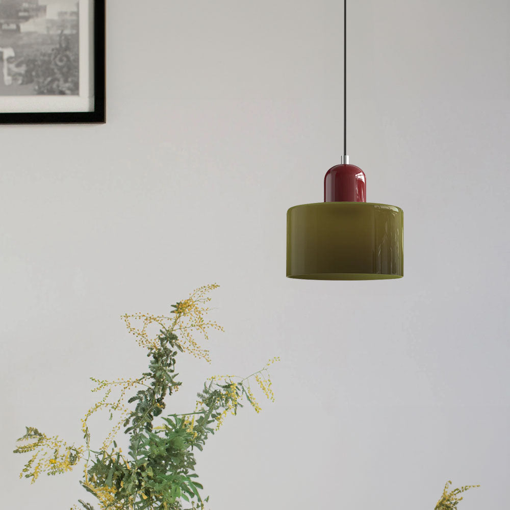 Modern Small Glass Pendant Light - LED, Glass & Metal, Max 12W, E27, Push Button Switch, CE/UL Certified