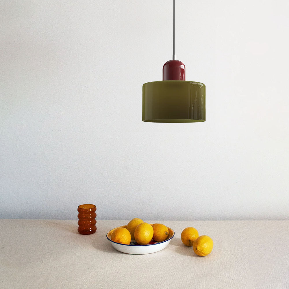 Modern Small Glass Pendant Light - LED, Glass & Metal, Max 12W, E27, Push Button Switch, CE/UL Certified