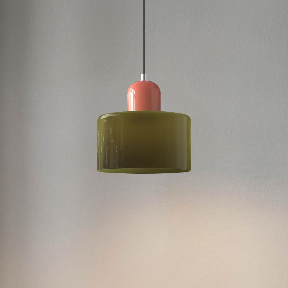 Modern Small Glass Pendant Light - LED, Glass & Metal, Max 12W, E27, Push Button Switch, CE/UL Certified