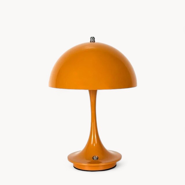 Contemporary Mushroom-Inspired LED Table Lamp, 2W, Adjustable 3000K-6000K, Touch Dimming Feature