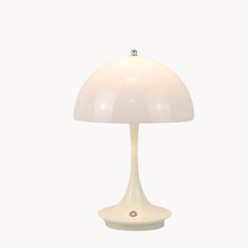 Contemporary Mushroom-Inspired LED Table Lamp, 2W, Adjustable 3000K-6000K, Touch Dimming Feature
