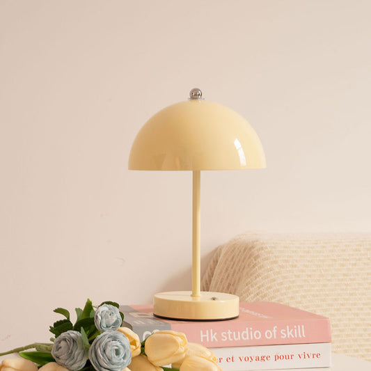 House Nordic Holt Rechargeable LED Table Lamp - White Steel Design