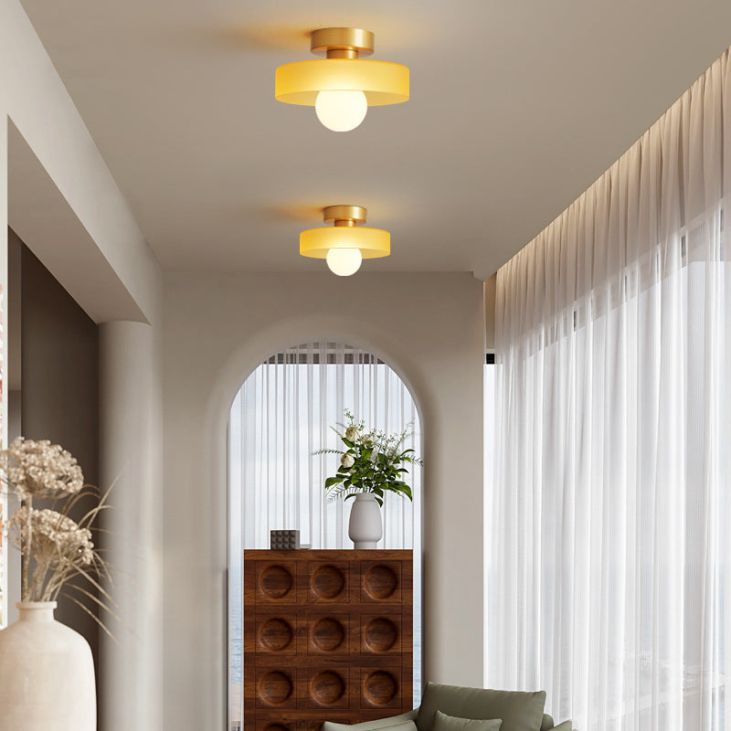 French Bauhaus-Inspired Ceiling Light