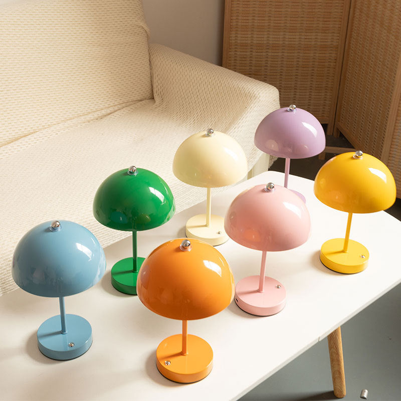 House Nordic Holt Rechargeable LED Table Lamp - White Steel Design