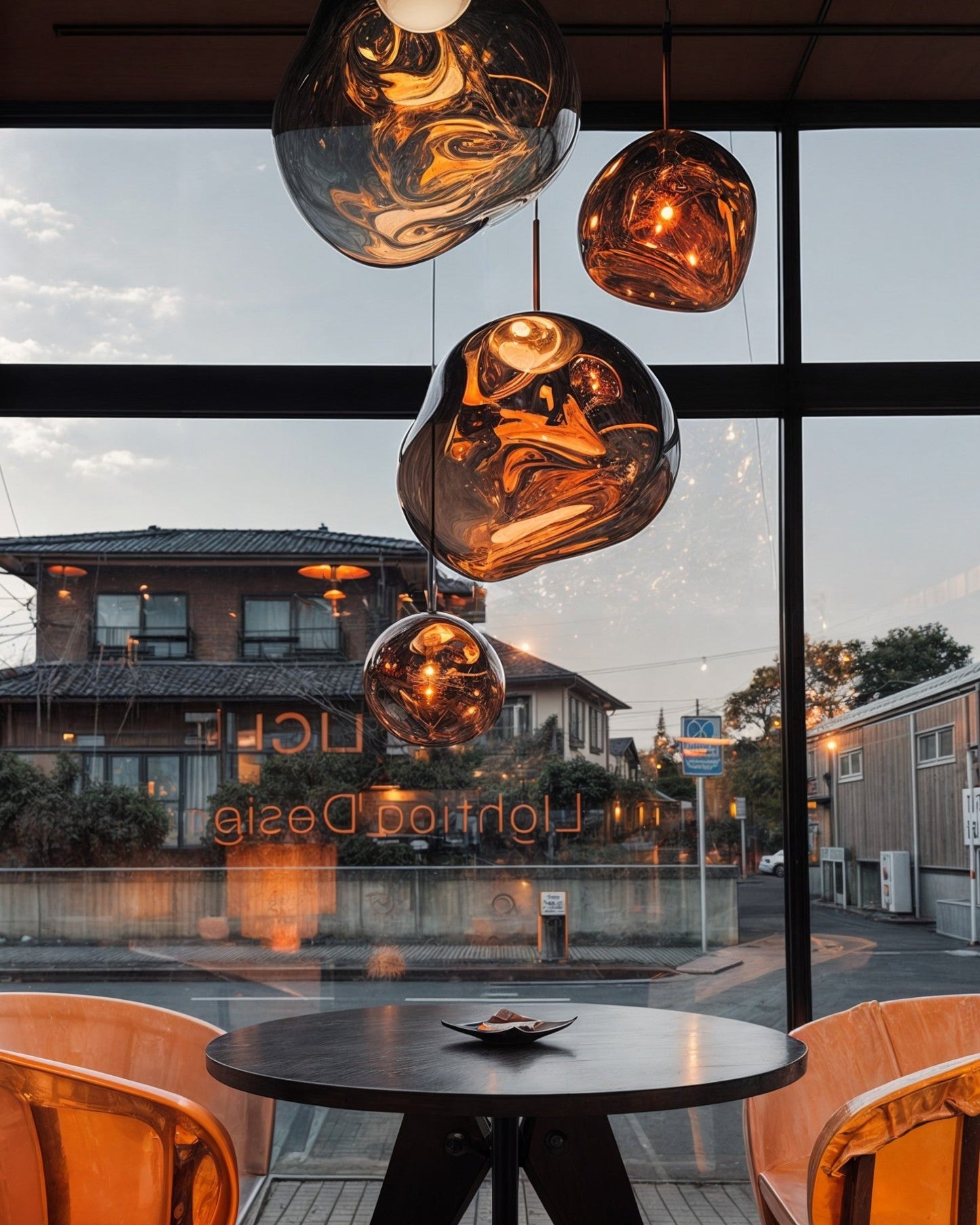 Amber Gold Glow Pendant Light – Contemporary Acrylic Design