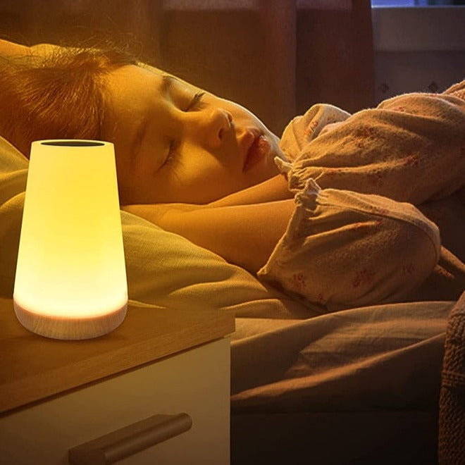 USB Rechargeable Touch Night Light | Color-Changing Soft Glow | Ideal for Reading & Creating a Romantic Atmosphere