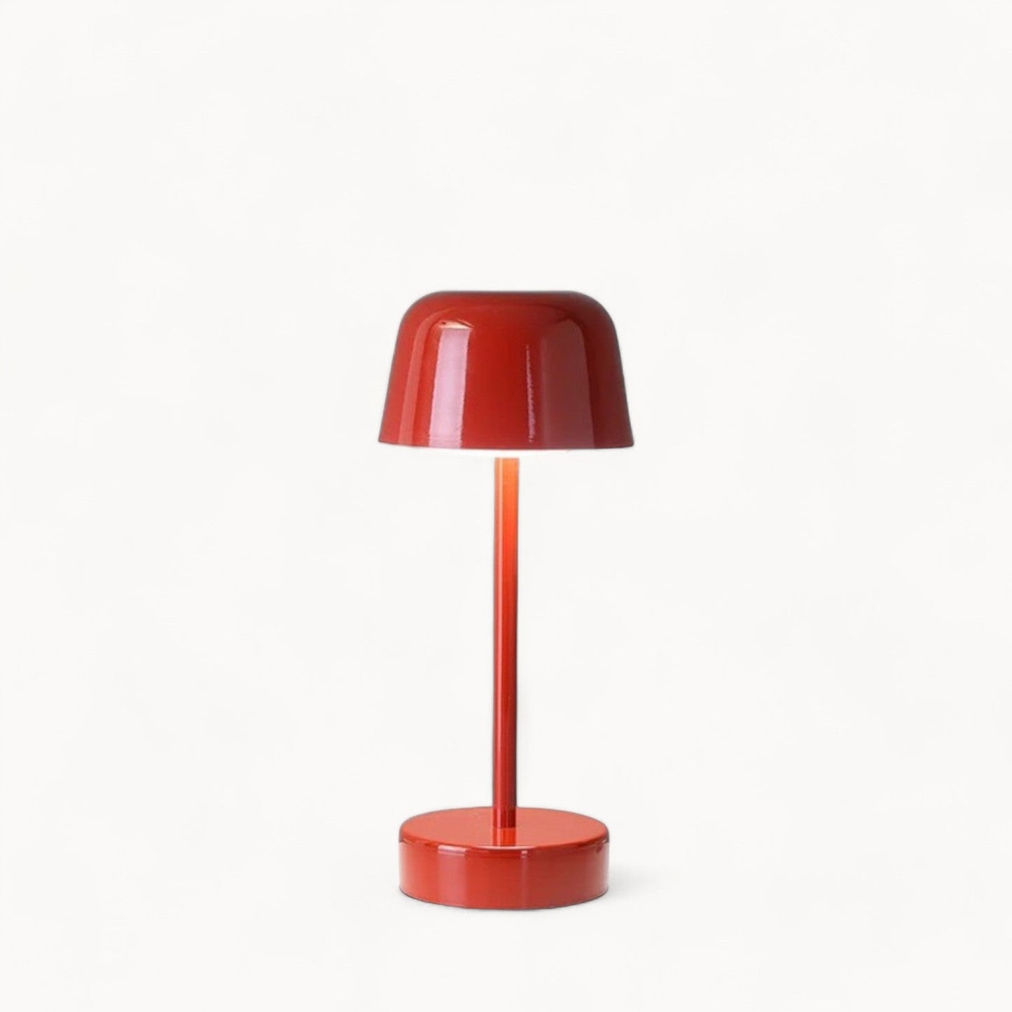 Rechargeable Wireless Portable Iron Table Lamp with Dimmable Lighting