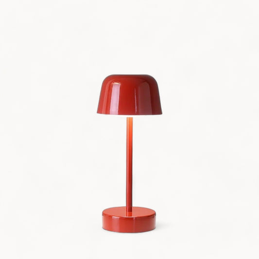 Rechargeable Wireless Portable Iron Table Lamp with Dimmable Lighting
