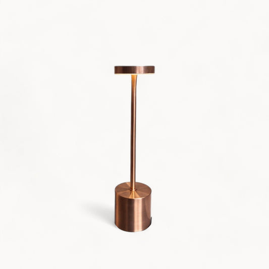 Chic LoraGlow Wireless Table Lamp | USB Rechargeable | Metal & LED | Dimmable Design