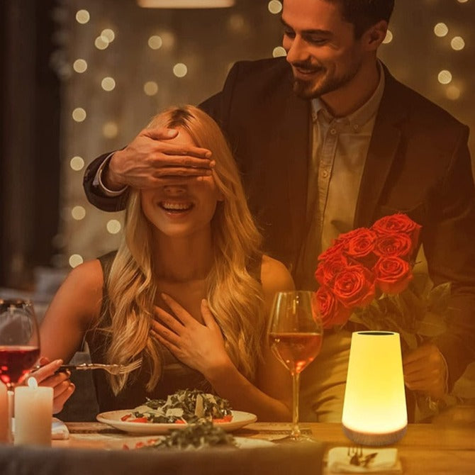 USB Rechargeable Touch Night Light | Color-Changing Soft Glow | Ideal for Reading & Creating a Romantic Atmosphere
