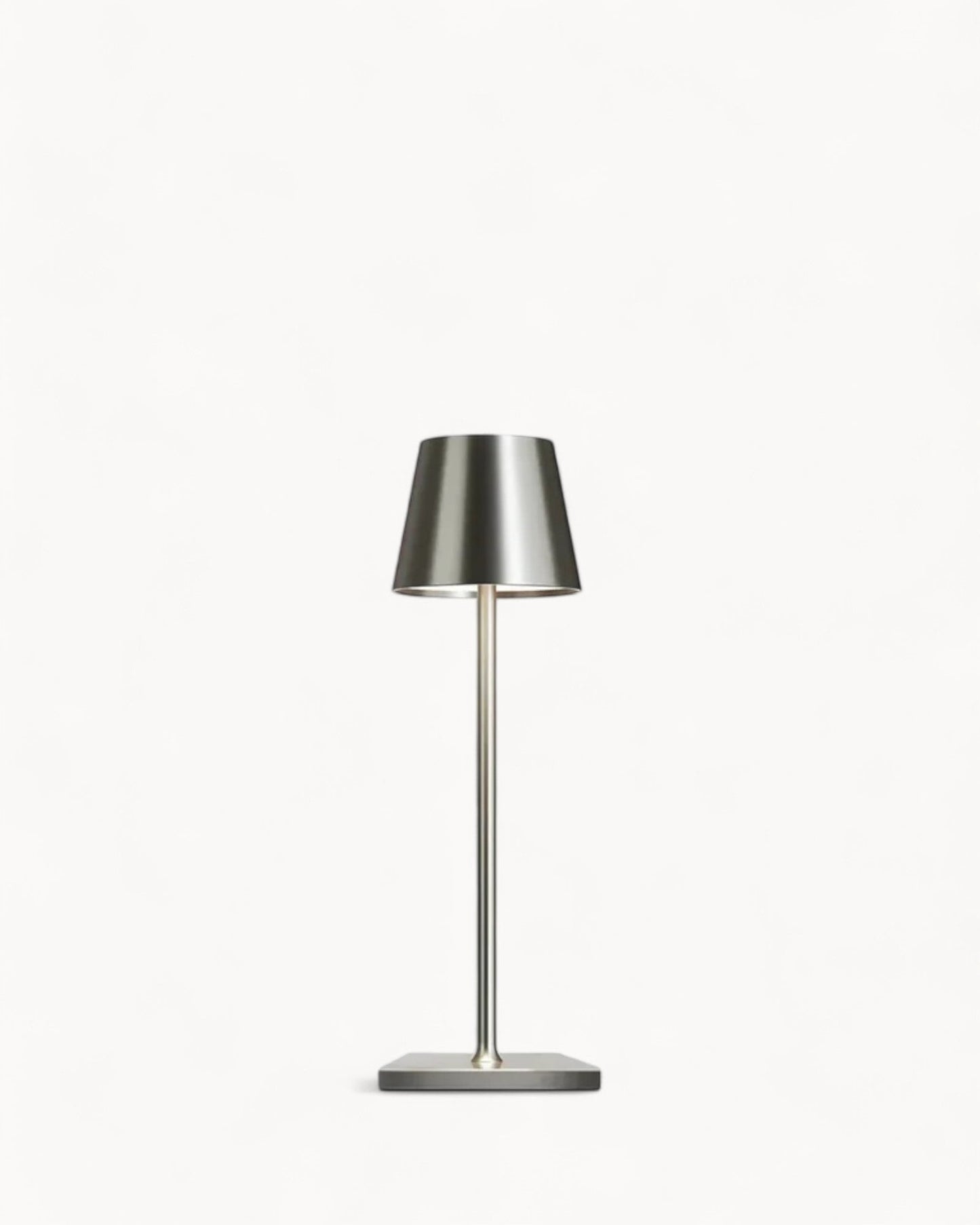 Modern LED Table Lamp - Touch Control with 3 Color Options, USB Rechargeable, Aluminum Build, 3600mAh Battery, Dimmable