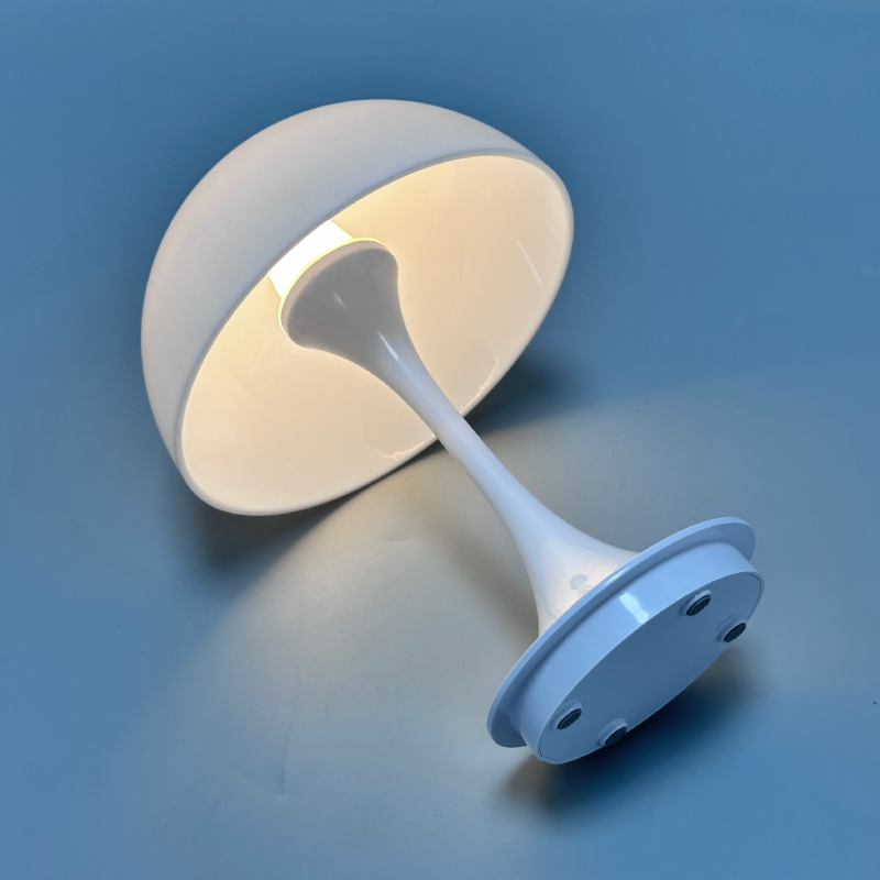 Contemporary Mushroom-Inspired LED Table Lamp, 2W, Adjustable 3000K-6000K, Touch Dimming Feature