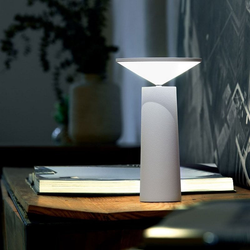 Modern LED Table Lamp | Dimmable, 360° Adjustable, 2000mAh Rechargeable Battery