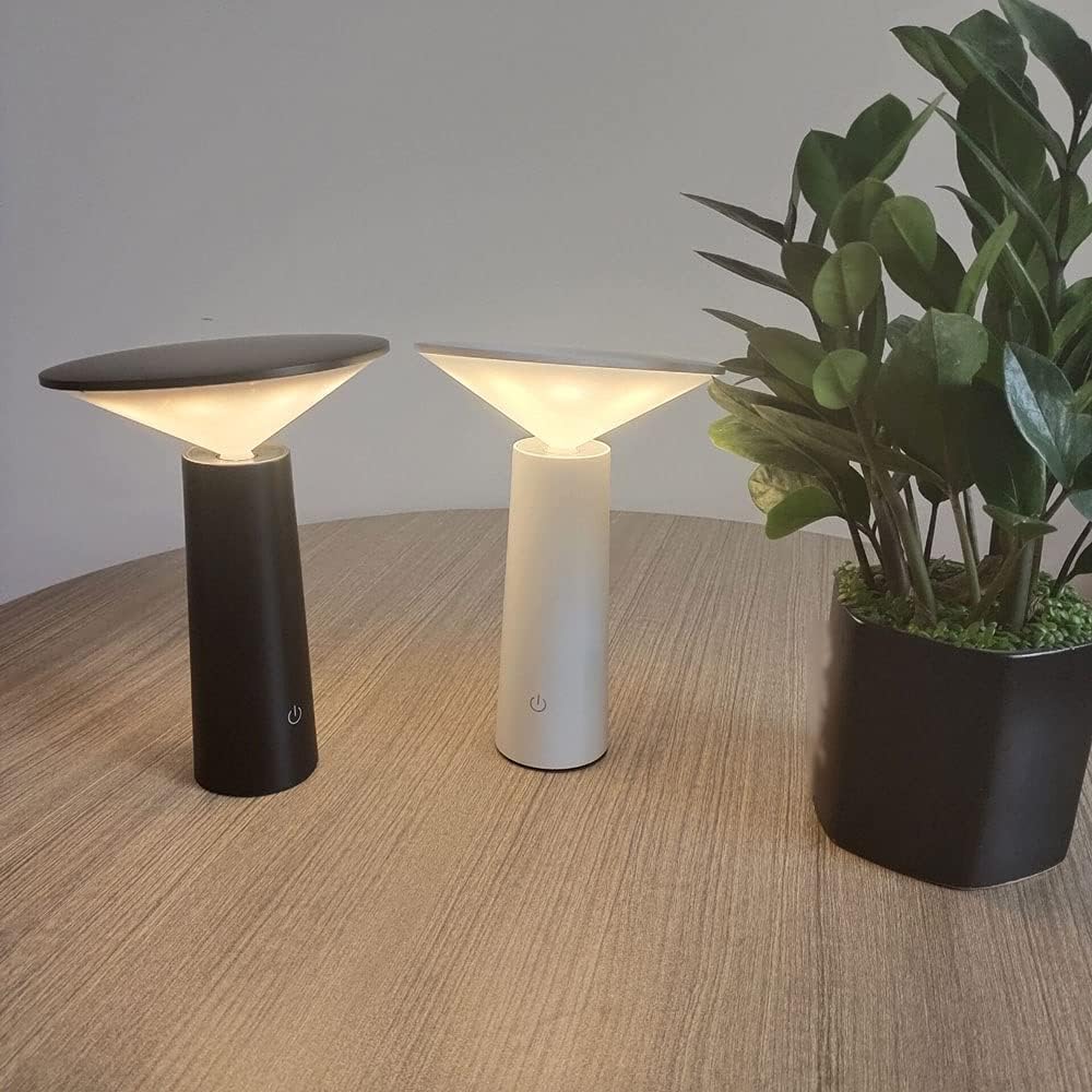 Modern LED Table Lamp | Dimmable, 360° Adjustable, 2000mAh Rechargeable Battery