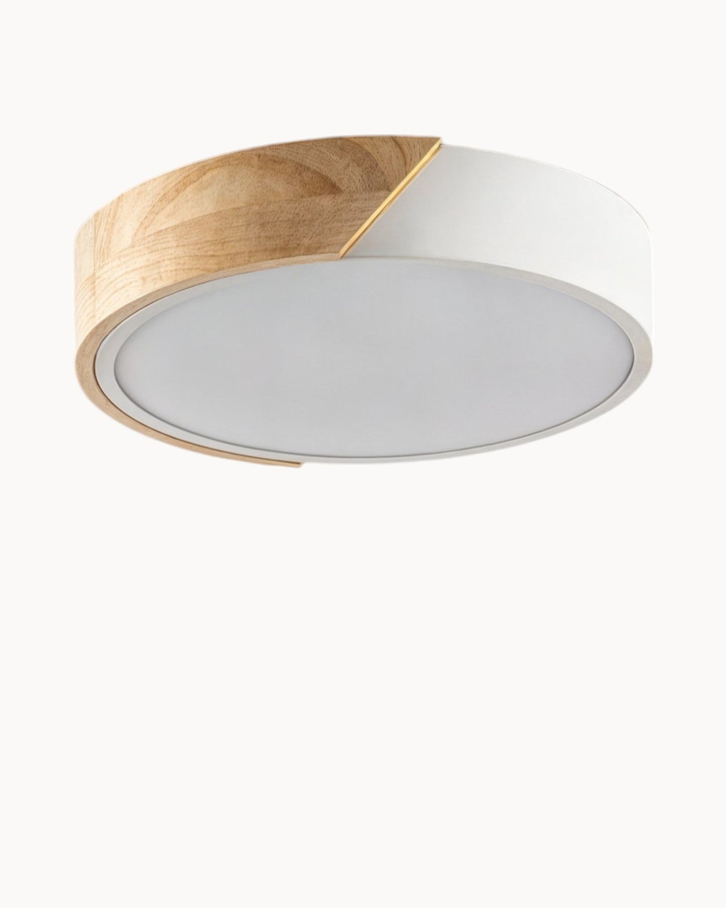 Jan Adjustable CCT LED Ceiling Light – Wood and Iron Design – Diameter 23-40 cm