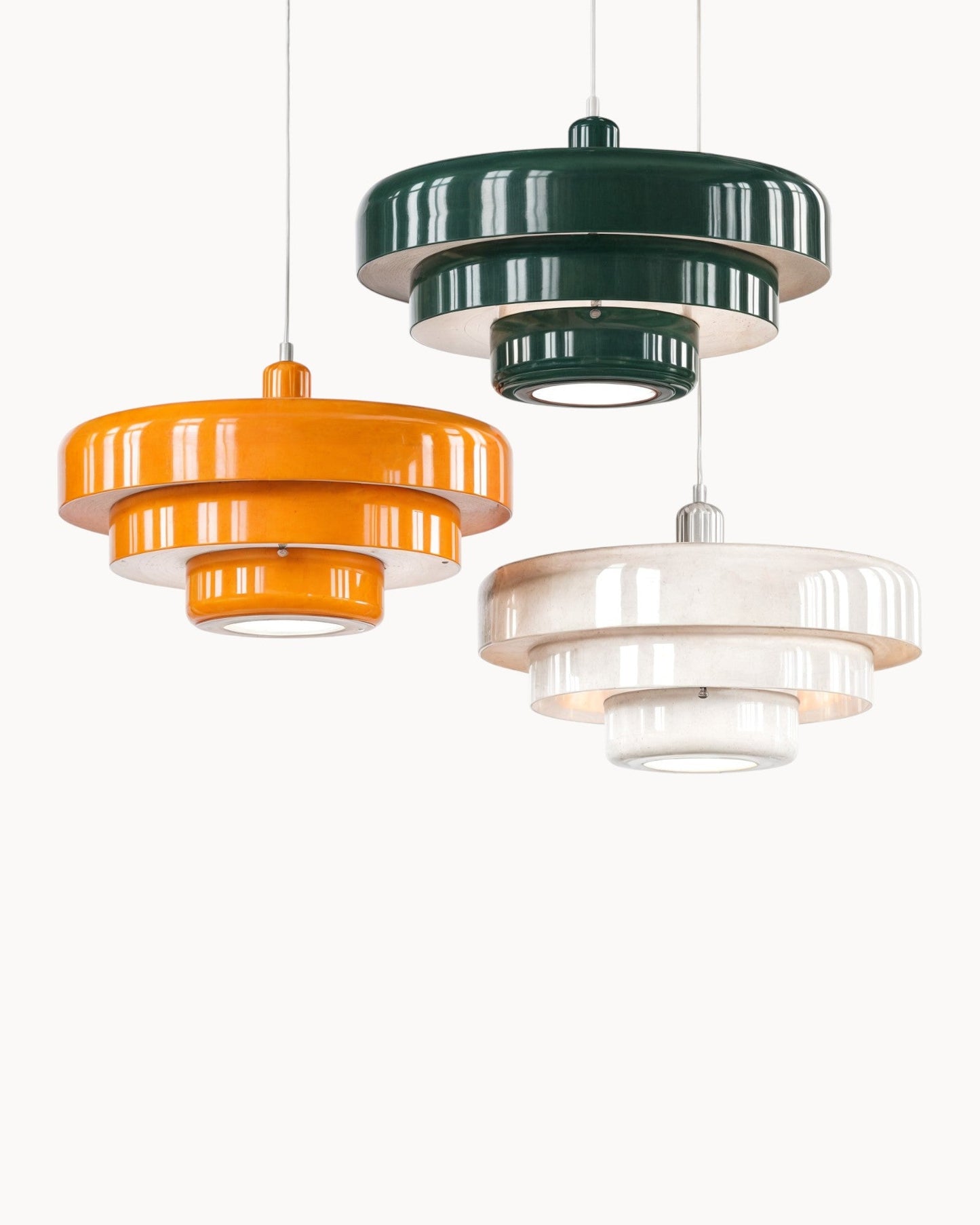Mid-Century Loft Pendant Lamp - Black and Gold Finish